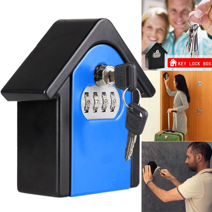 Hut Shape Password Lock Storage Box Security Box Wall Cabinet Safety Box, with 1 Key Hut Shape Password Lock Storage Box Security Box Wall Cabinet Safety Box, with 1 Key